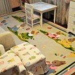 La alfombra en la habitación de los niños
