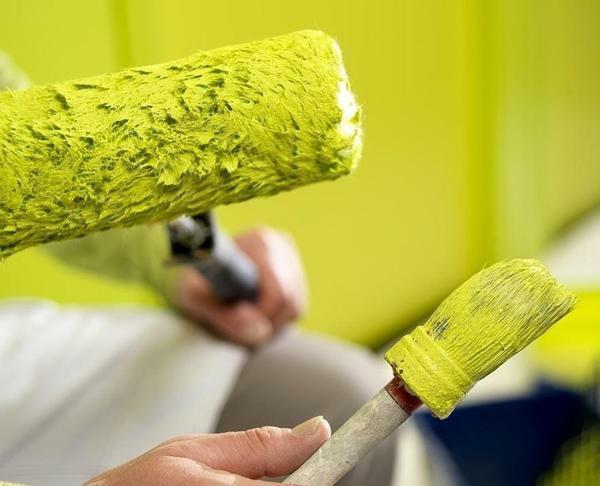 Lukisan drywall: Bisa lateks, sebuah GCR dengan lapisan akrilik, tahan air dengan benar