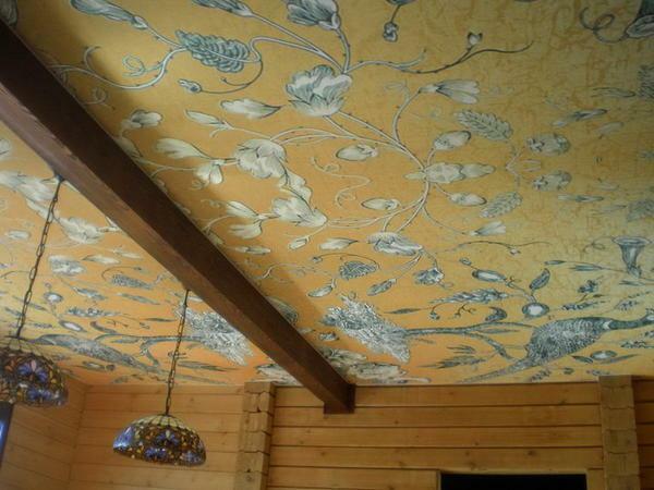 Pôvodný strop dekor, ktorý nevyžaduje značné materiálové náklady umožnený tým, že tkanivo Závesná konštrukcia