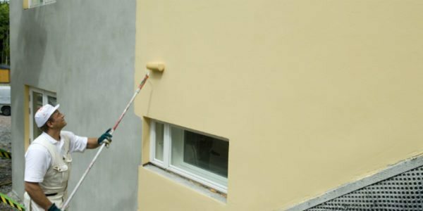 Nekatere vrste fasadnih barv se lahko uporablja za barvanje sten