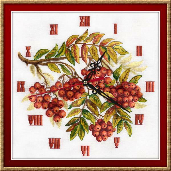 Schemes of a cross of a mountain ash: a cross for winter free, a guelder-rose and an autumn how to embroider