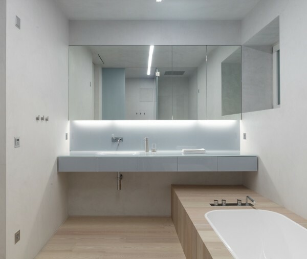 Kis fürdő a stílus minimalizmus