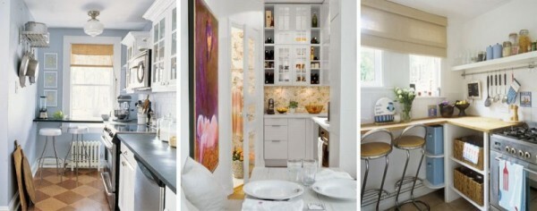 Kitchen Design: 5-5 mètre carré Instructions pour l'enregistrement d'une petite chambre, vidéo et photos