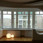 Design stue-soveværelse i et studio lejlighed