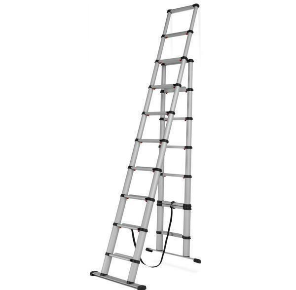Telescopic Ladder: 5 metri de aluminiu, laterale Sevenberg, transformator 3x2 și 12, tulpină și Telesteps