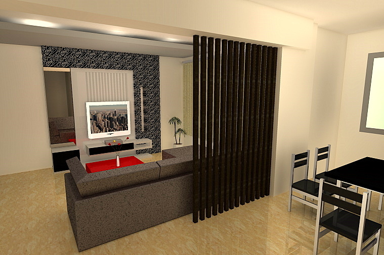 The ideas of interior design in the project at home