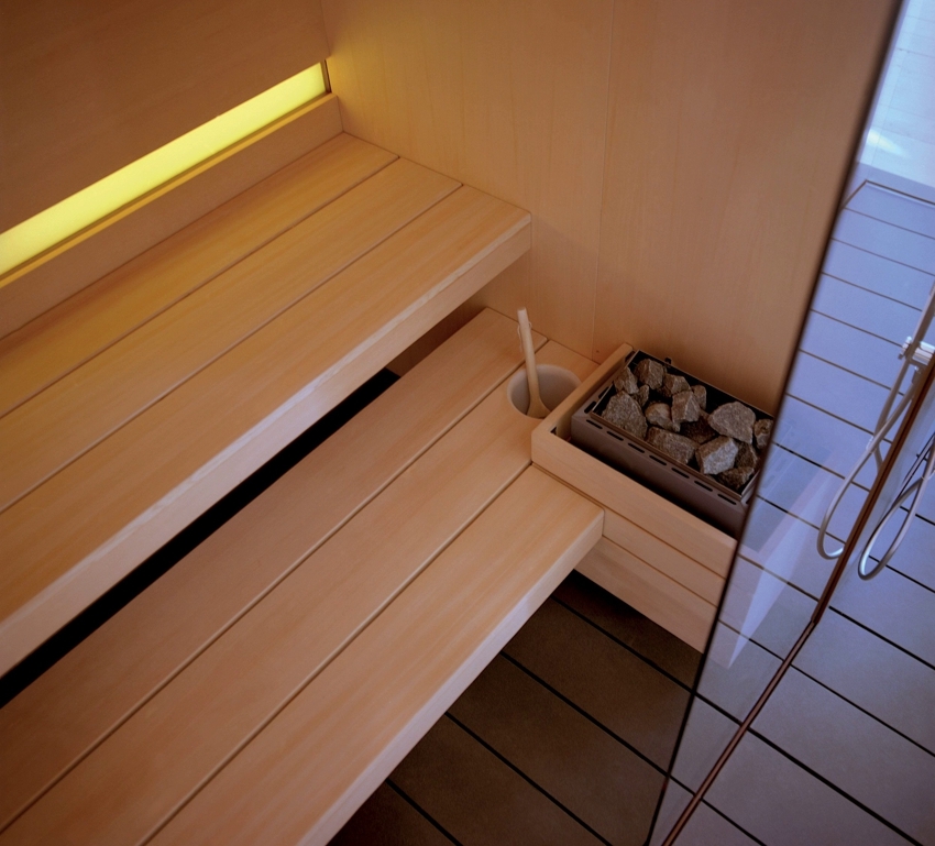 Sauna in einer Wohnung hat mehr Vorteile als Nachteile