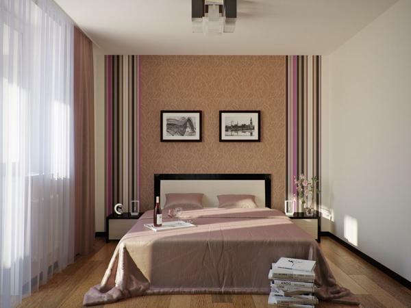 Light wallpaper is a real salvation for small and medium sized bedrooms