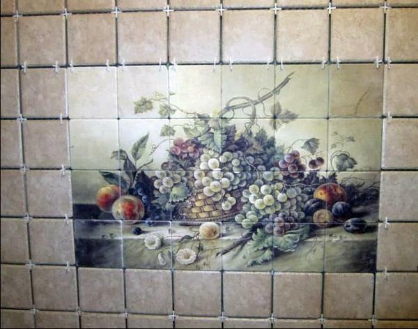 Panel of tiles: in the bathroom of porcelain tiles, photo on the walls, ceramic and tile, kitchen on the floor and apron
