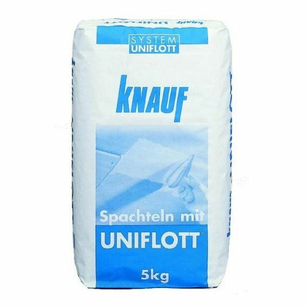 Cartongesso Knauf Uniflot articolazioni muro a secco possono essere sigillati senza nastro armirovochnoy
