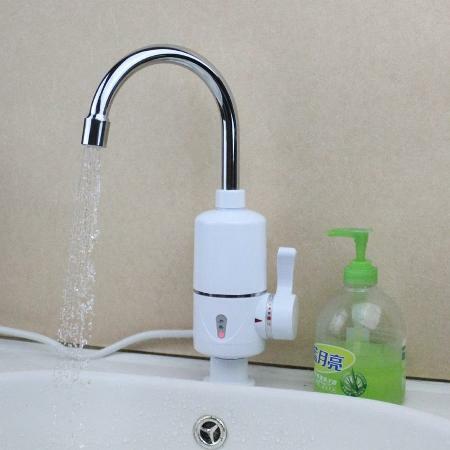 A hot electric water heater will help to quickly heat the water in the tap
