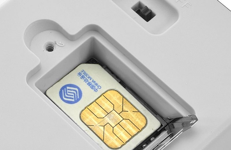 SIM card in outlet