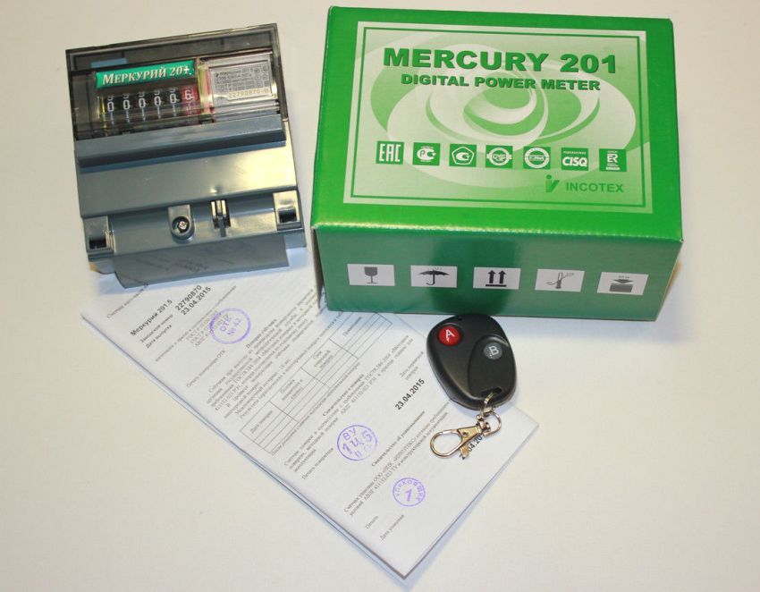 Medidor Mercury 201 controle remoto