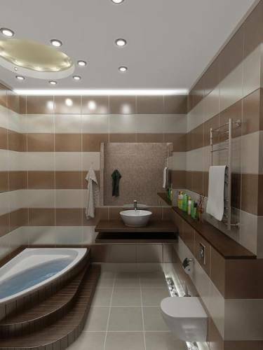 salle de bains design de petite taille de bain avec douche
