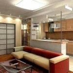 design delle camere cucina-soggiorno