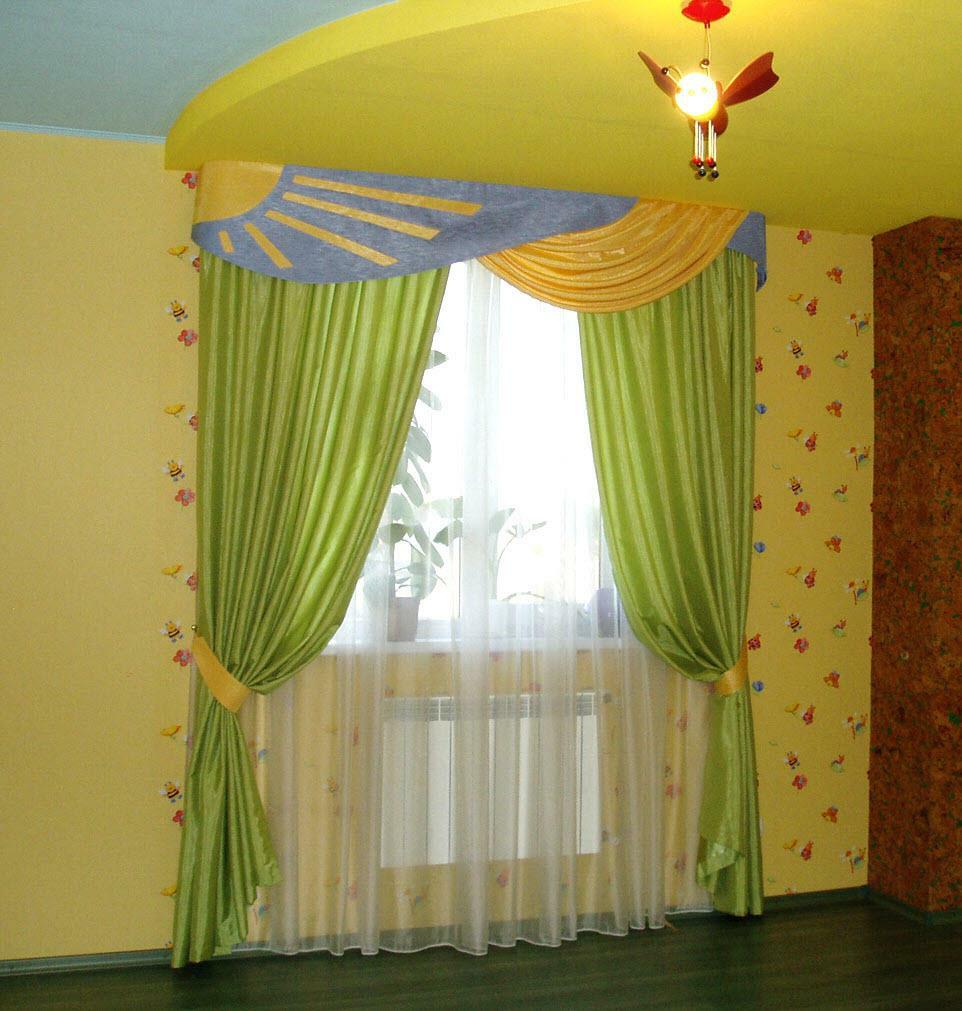 Gardiner i børnehaven: for piger, billeder af de smukkeste gardiner, wallpapers til 7 og 12 år, clearance