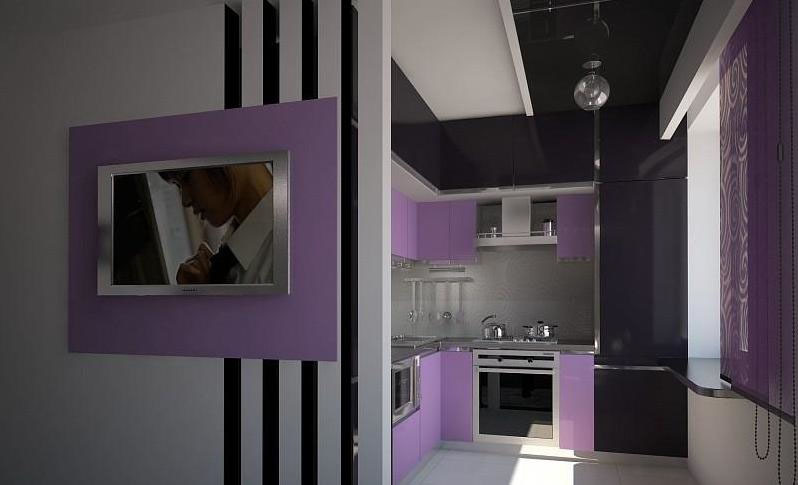 Interior design small-sized kitchen: design options in a standard apartment