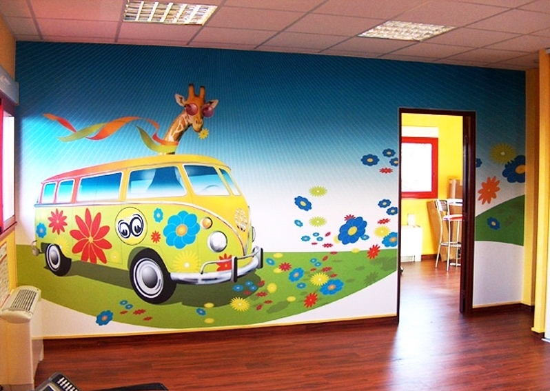 Desain kamar tidur anak-anak: wallpaper di pedalaman gabungan ruang sempit 12 meter persegi