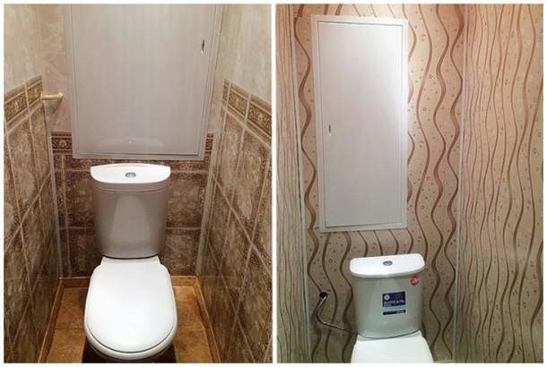 Oprava toaletných potrieb pre domácich majstrov s plastovými panelmi 9 fotografií