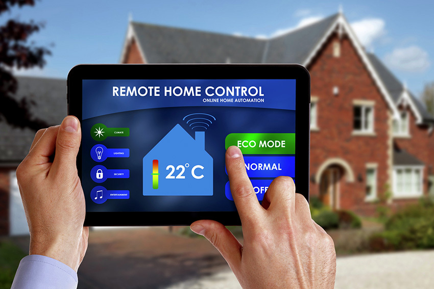 Smart home system can monitor the building inside and outside