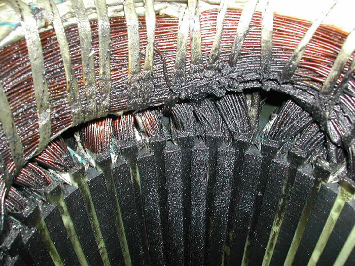 Overheating of the motor winding, as a result of which it is out of order