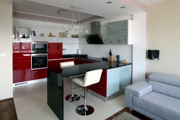 cozinha-sala é uma grande solução para muitas casas e apartamentos