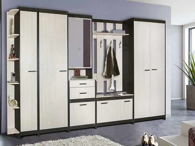 Modular vestibule: depth in the catalog, furniture up to 40 and 35 cm, manufacturer of cabinet cabinets and sections 50 cm