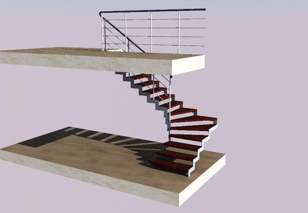 trappor designprogram i ett privat hem: Online designer för att rita och beräkning, 3D-design