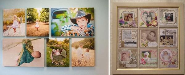 Plošče slik na steni fotookvir z rokami, kako in kaj narediti posnetke, foto okvir v beli barvi