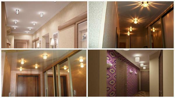 koridorda tavan modern tasarım bir çeşitlidir
