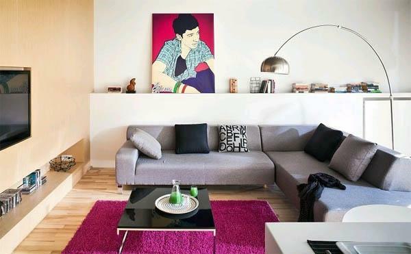 Krásna rohová sedačka je schopný štýlovo vyzdobiť interiér moderné obývacia izba