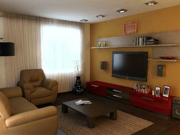 In the living room with a small area should be properly selected furniture, given its dimensions