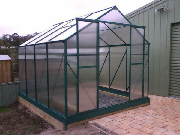Square greenhouses are well suited for growing tall plants
