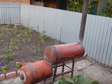 Appearance of the smokehouse 2 gas cylinder.