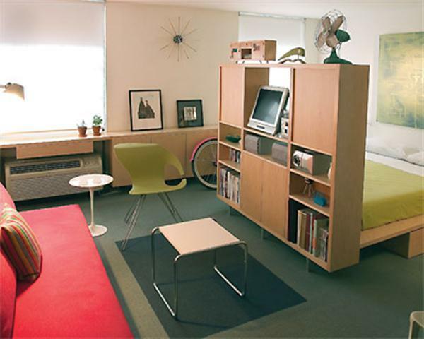 Miegamojo gyvenamasis kambarys dizainas
