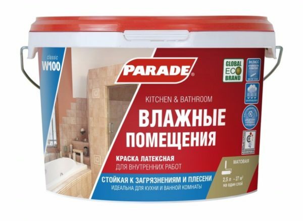 Parade W100 - quality water-resistant paint from domestic producers