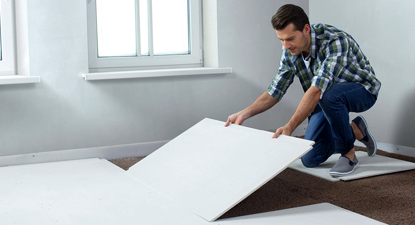 GVL padlóburkolatokhoz: a legjobb módja annak, hogy a felület tökéletesen sík legyen
