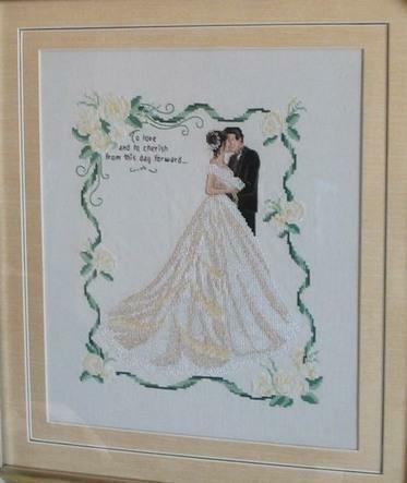 Wedding metrics can be embroidered not only for themselves, but also as a gift to the newlyweds