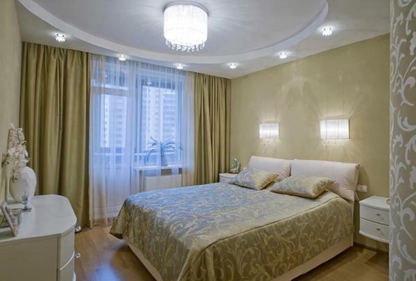 Lighting in the bedroom should be adjustable, and fashion trend today is the floor lighting