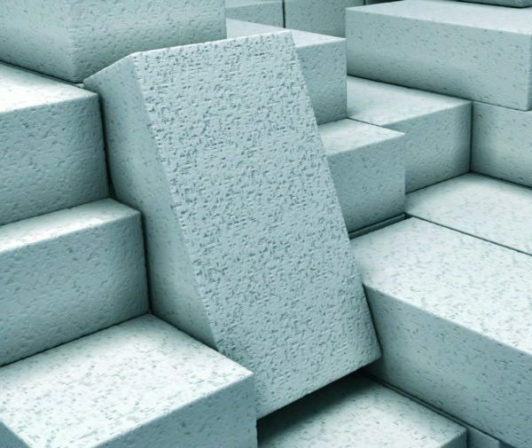 Aerated concrete due to the large number of air bubbles in the structure much lighter, warmer and cheaper to conventional concrete or brick