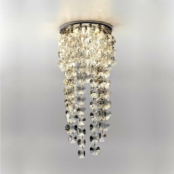 Crystal lamps will create a festive atmosphere in the room