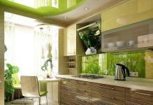Dizajn-kuhinja-svijetlo zelena boje foto-8