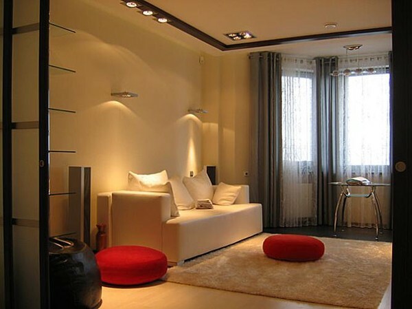 The design of the room 20 square meters