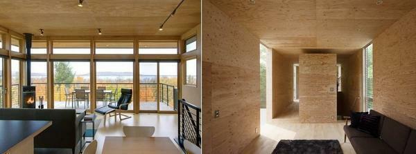 Plywood is not inferior in its advantages to the lining or wooden slats