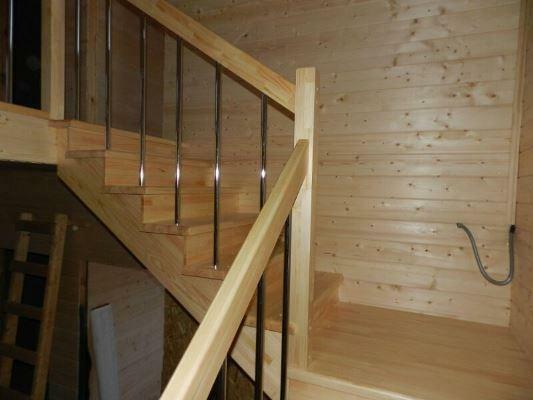 Many people prefer to choose a simple staircase, since everyone can handle it with installation