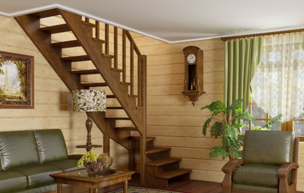 Summer staircases can differ in shape, type and material from which they are made