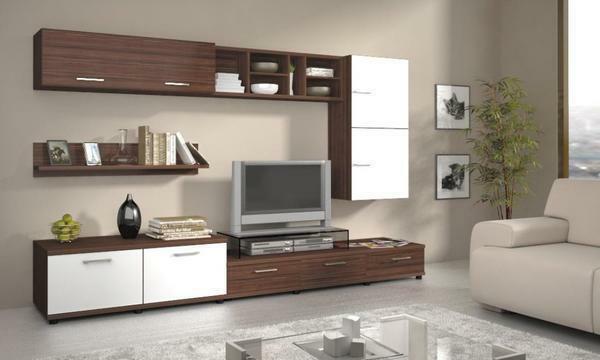 Modular furniture for the living room helps significantly save space in the room