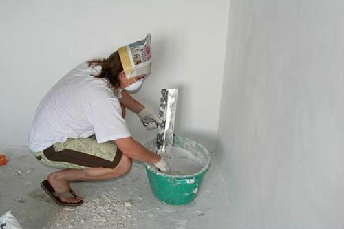 Drywall sob o papel de parede melhor massa de vidraceiro