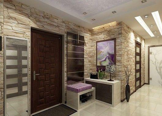 Decorate the walls in the hallway in such a way that it will look very original