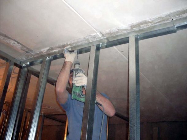 How to make a drywall partition with your own hands